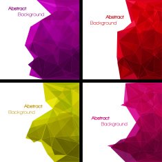 Set of abstract modern style backgrounds N2