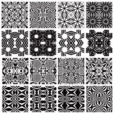 Monochrome seamless patterns design N2