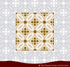 Vector of Thai Ornament and Pattern N2