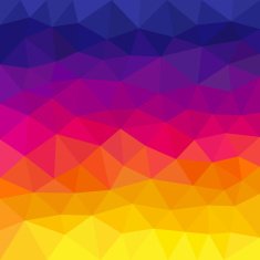 Abstract Triangle Art Hot Color Geometric Background