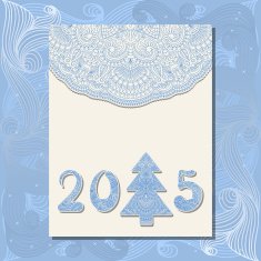 Vector Christmas Greeting Card N26