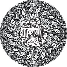 ancient pattern Vector illustration N46