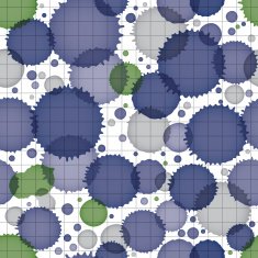 Vector grayscale acrylic abstract spotted endless backdrop N3