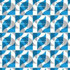 Ornate tiles seamless pattern geometric vector background N6