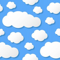 paper clouds vector eps 10 N2