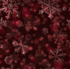 Seamless pattern of snowflakes N30