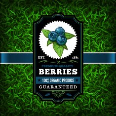 F&B Labels - Blueberries N5 Free Image Download