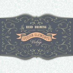 hand-sketched vintage frame N10