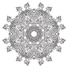 Mandala Circular ornament