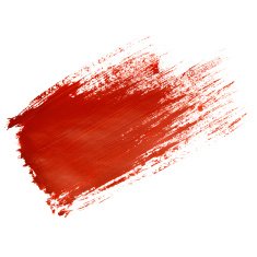 Red brush stroke