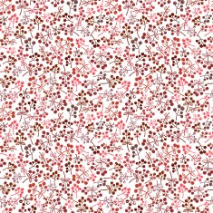 Small red berries seamless background vector