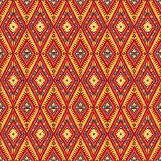 tribal orange and pink pattern