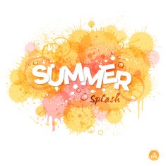 Summer Watercolor Splash Background N3