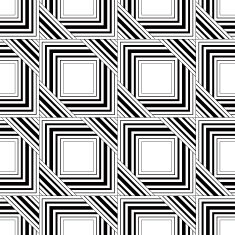 Seamless black and white pattern vector stripes geometric N4
