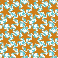 Golden stars seamless pattern geometric contemporary style