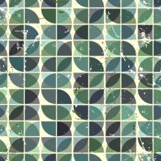 Geometric seamless pattern with mess aged texture N5