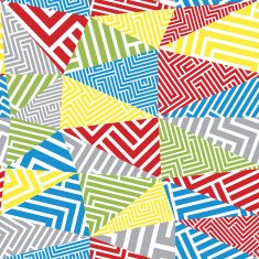 Geometric optical seamless pattern N2