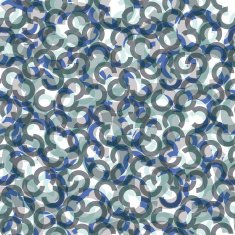 Blue grey circles geometric seamless pattern N2