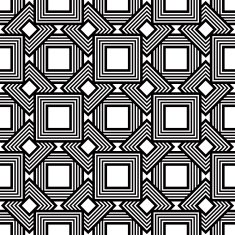 Seamless geometric pattern black and white simple vector N3