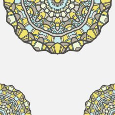 Circular decorative ornament arabic pattern N3