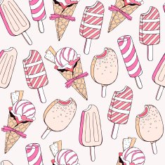 Ice Cream seamless pattern N20
