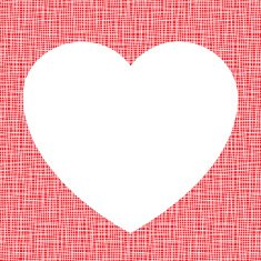 White Heart on canvas texture