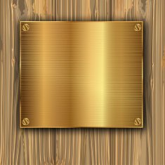 gold on a planks