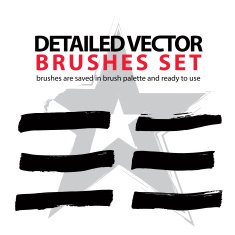 Brush strokes palette set of black hand-drawn N2