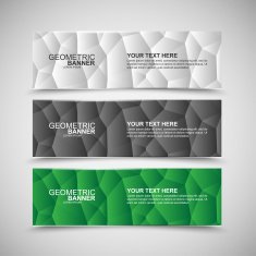 Collection geometric banner