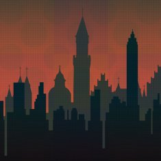 vector of abstract city pattern N2