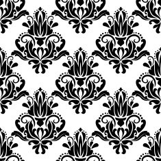 Damask Seamless Pattern Background N6
