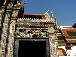 architecture of the royal palace in Bangkok