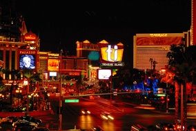 Night scene of las vegas