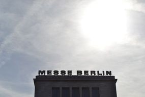 inscription on the roof of a house in Berlin