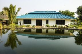 house near the lake