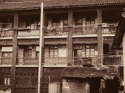 old architecture building Asia