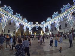 puglia lights italy town square