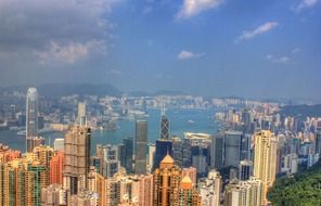 panoramic view of Hong Kong