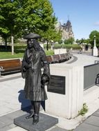 bronze statue of a man in ottawa