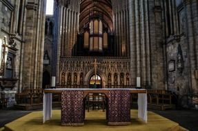 church interior in North Yorkshire