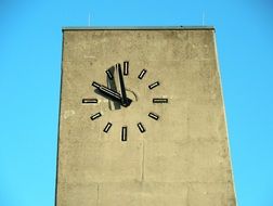 concrete clock tower