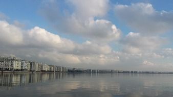 view from the sea to Thessaloniki