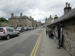 cars on the road with markings