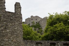 castle medieval ruins of hohentwiel