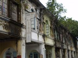 colonial houses Malacca Malaysia