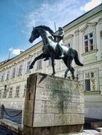 hussar sculpture on horse