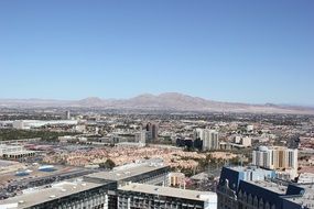 Landscape of Las Vegas city
