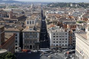 roof View of city, Italy, Rome