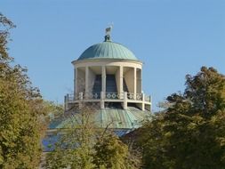 stuttgart dome roof in the castle park