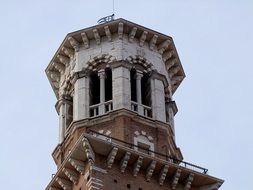 tower of historic architecture in verona